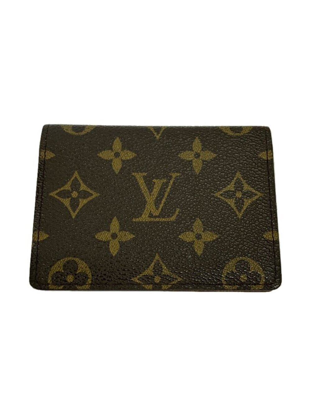 LOUIS VUITTON Porte Wallet Cartes Vertical Monogram Canvas Brown